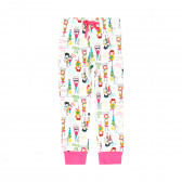 Памучна пижама в розово и бяло Boboli 286123 4