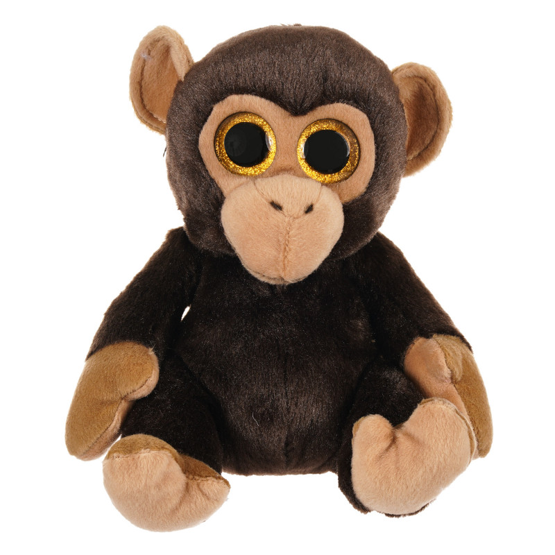 Плюшена играчка маймунка с брокатени очи, 24 см  286217