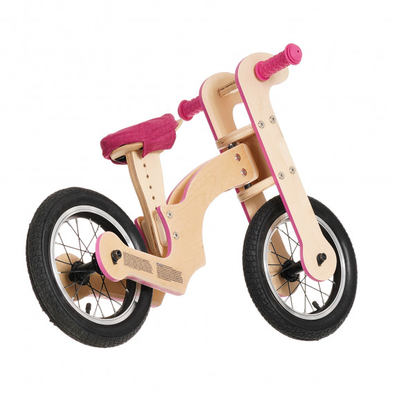 Дървено колело за баланс, Лили, 12", цвят: лилав Pippello Bikes 286222 4
