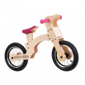Дървено колело за баланс, Пипело, 12", цвят: розов Pippello Bikes 286230 4