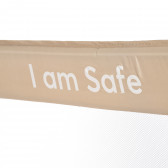 Предпазна преграда за легло "I am safe" 102 см Beige Kikkaboo 286267 5