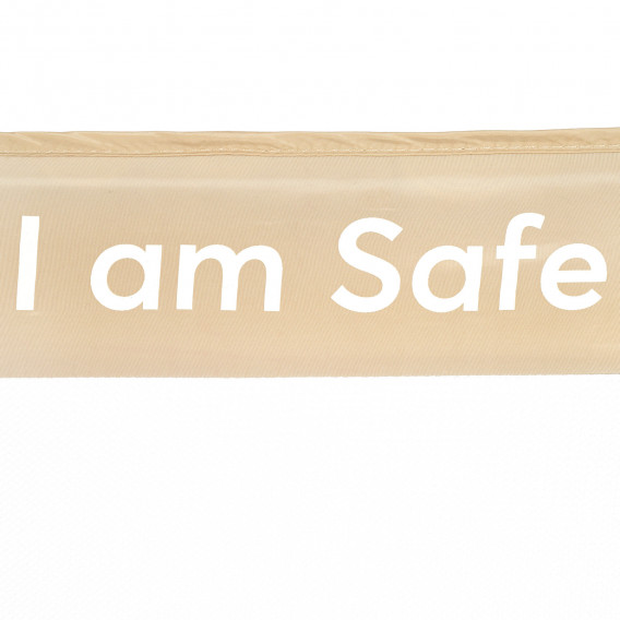 Предпазна преграда за легло "I am safe" 150 см Beige Kikkaboo 286277 4