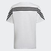Тениска от органичен памук Future Icons 3 Stripes, бяла Adidas 286460 2