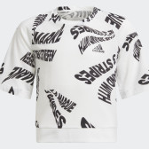 Памучна тениска Branded All Over Print, бяла Adidas 286506 