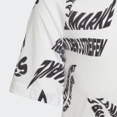 Памучна тениска Branded All Over Print, бяла Adidas 286509 4
