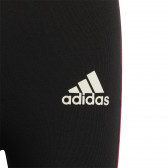 Памучен клин с розови акценти, черен Adidas 286821 3