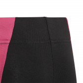 Памучен клин с розови акценти, черен Adidas 286822 4