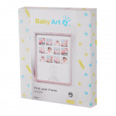 Дървена рамка за снимки и отпечатък - My Very First Year Baby Art 286952 2