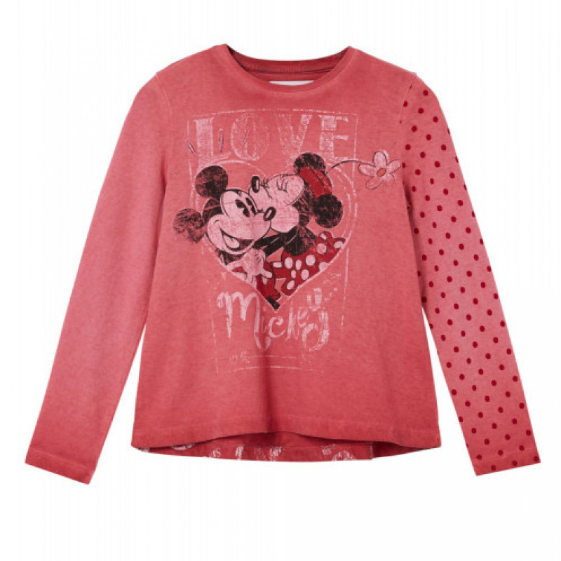 Блуза с дълъг ръкав Mickey and Minnie Mouse, розова  287534