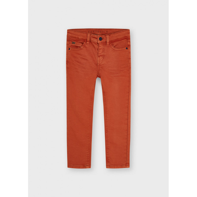 Дълъг панталон Soft slim за момче, оранжев  287693
