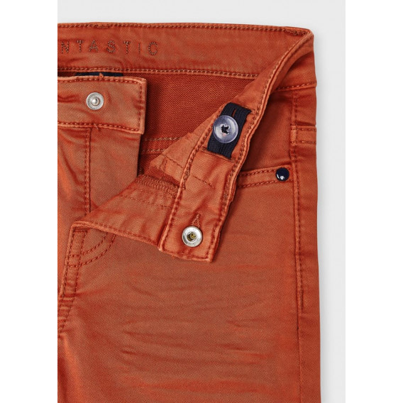 Дълъг панталон Soft slim за момче, оранжев Mayoral 287695 3