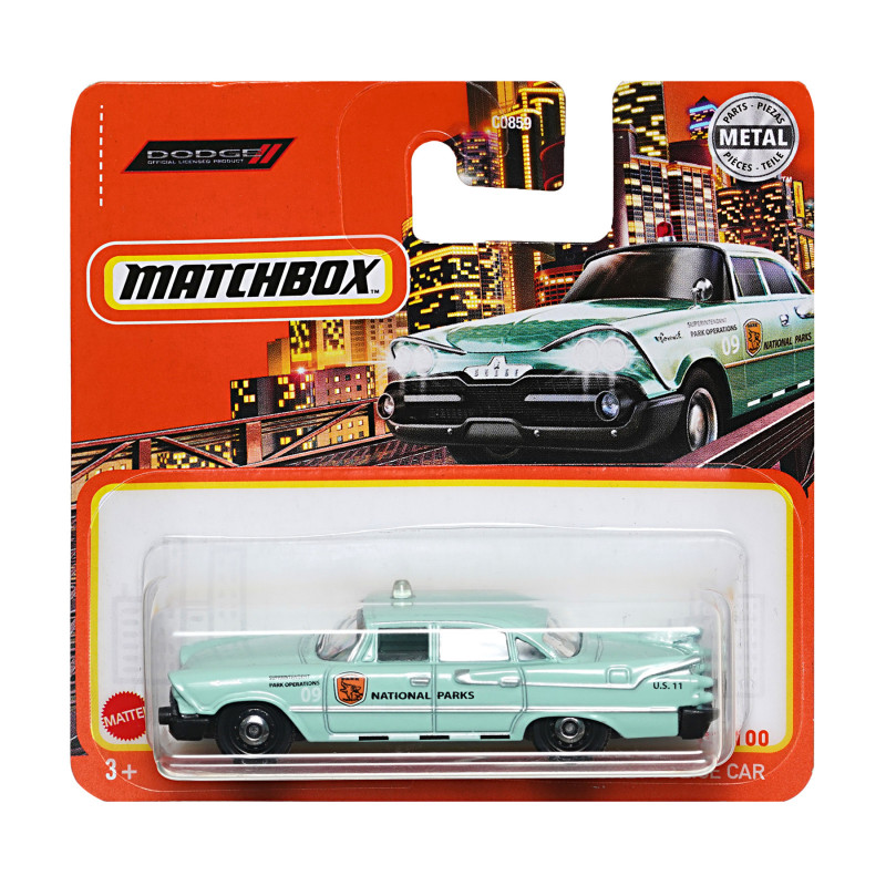 Метална количка Matchbox, Dodge coronet police car  288075