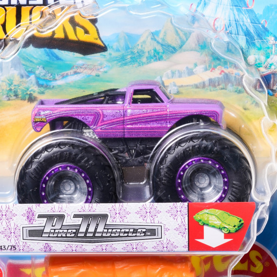 Голямо бъги Monster Trucks 1:64, Pure muscle Hot Wheels 288819 2