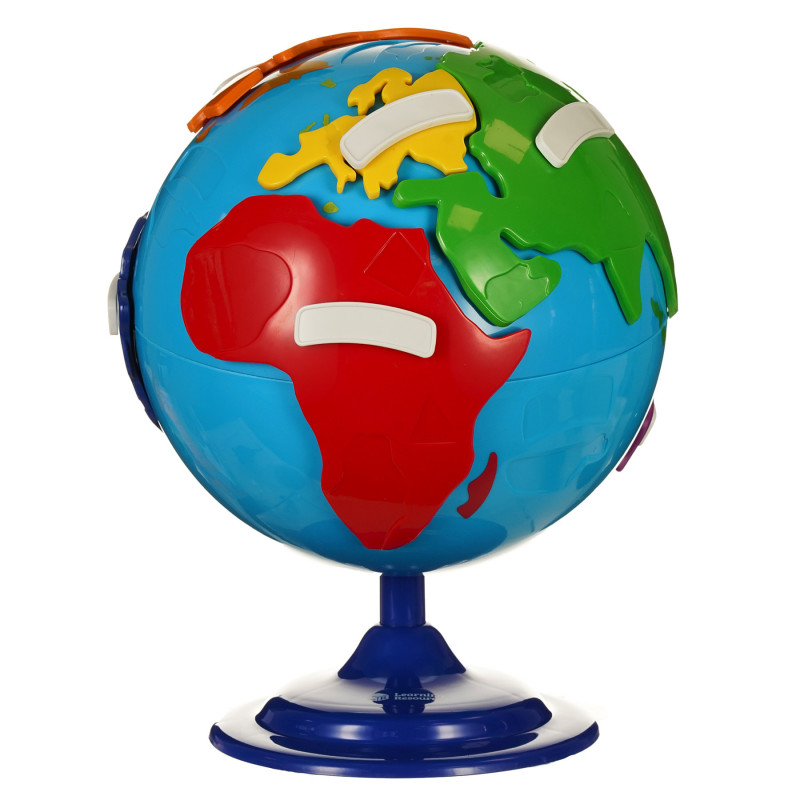 Детски пъзел - Глобус с континенти  289032