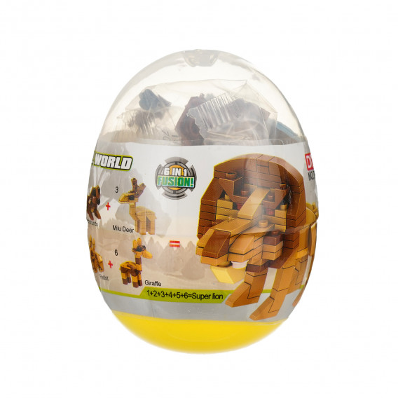 Конструктор с животни в яйце, 6 в 1 GT 289388 4