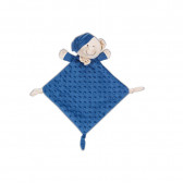 Мека кърпа за гушкане Мече, кралско синьо Inter Baby 289585 