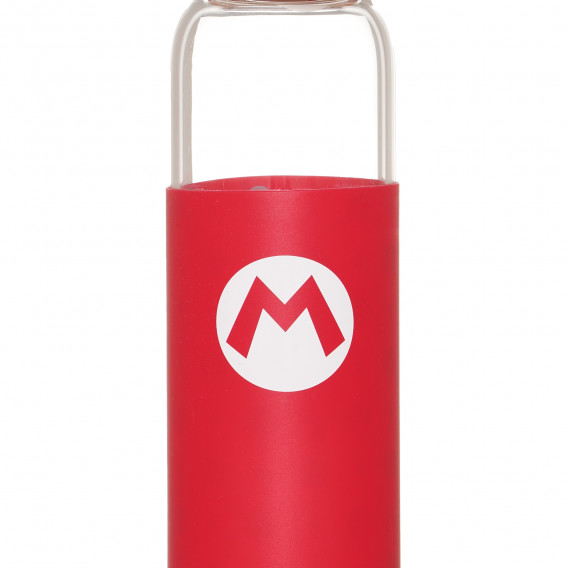 Стъклена бутилка със силиконов калъф Mario, 585 мл Super Mario 290182 2