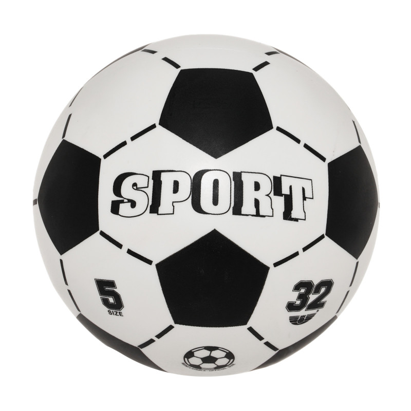 Футболна топка от колекцията sport- only deflated, 23 см., бяла  290647