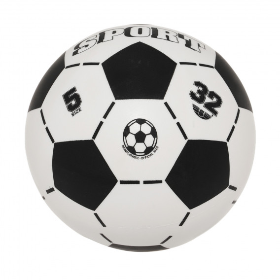 Футболна топка от колекцията sport- only deflated, 23 см., бяла Unice 290648 2
