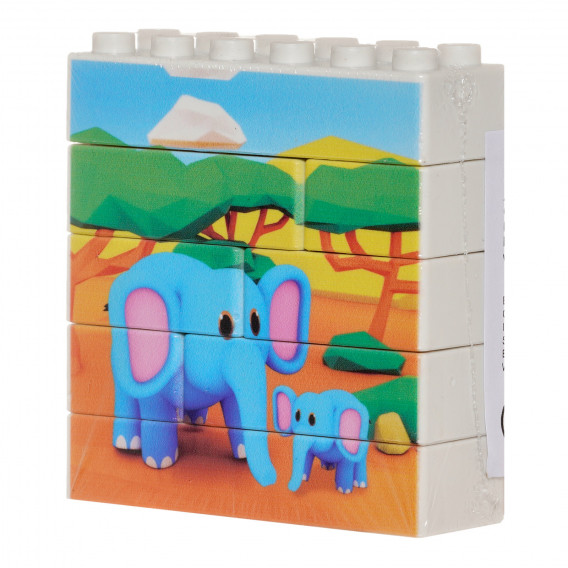 Конструктор - Puzzle Up Слон, 8 части Game Movil 290671 2