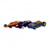 Метални колички базов модел 3 броя, лилава, синя, оранжева Hot Wheels 290805 