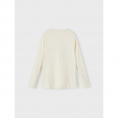 Блуза от органичен памук с флорална щампа, екрю Name it 291081 2