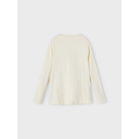 Блуза от органичен памук с флорална щампа, екрю Name it 291081 2