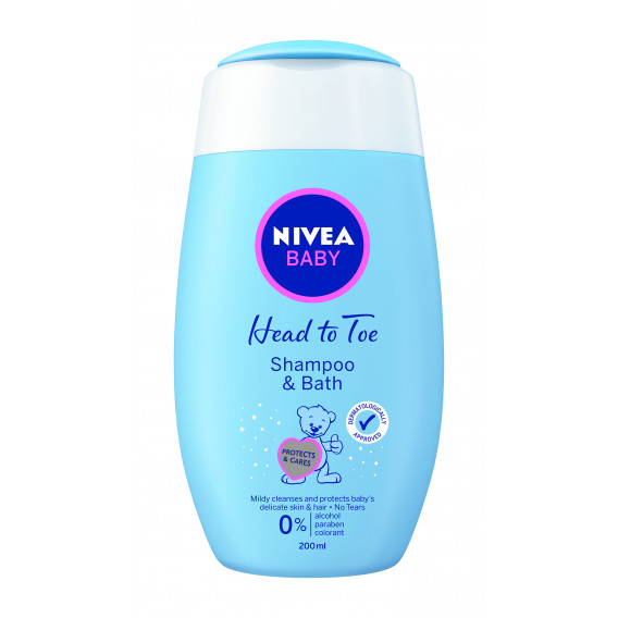 Бебешки Шампоан за коса и тяло Nivea Baby, предпазва кожата от изсушаване Nivea 2912 3