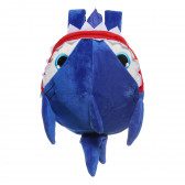 Плюшена 3D раница акула, синя, 29 см. Tea toys 291393 4