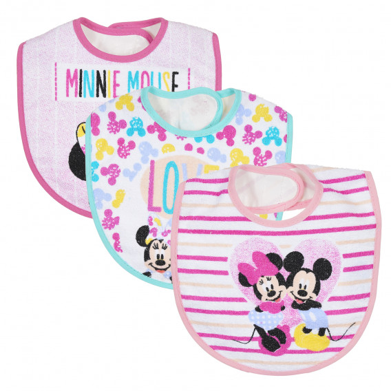 Комплект от 3 броя лигавници MINNIE MOUSE, 20 х 30 см, многоцветен Minnie Mouse 291625 