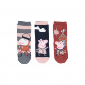 Комплект от три броя разноцветни чорапи Peppa Pig Name it 291731 2