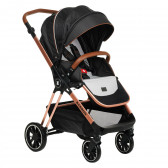 Детска количка Barron 3 в 1, черна със златисто-розова рамка ZIZITO 291856 8