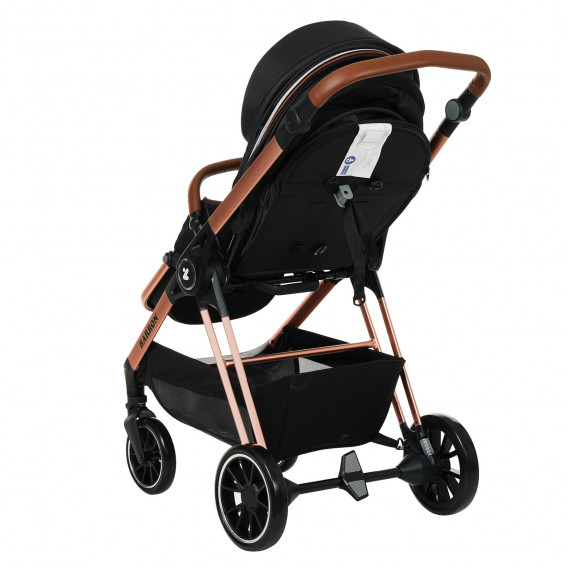 Детска количка Barron 3 в 1, черна със златисто-розова рамка ZIZITO 291861 13