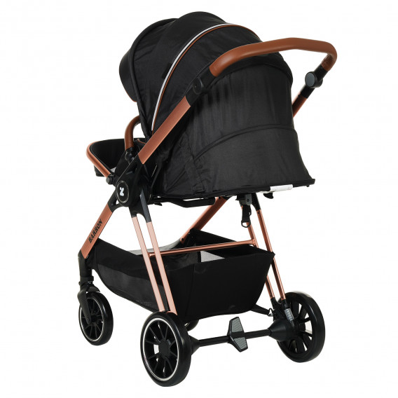 Детска количка Barron 3 в 1, черна със златисто-розова рамка ZIZITO 291863 15