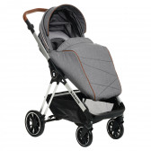 Детска количка Barron 3 в 1, тъмно сива със сребриста рамка ZIZITO 291922 5