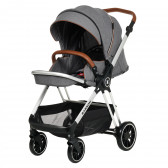 Детска количка Barron 3 в 1, тъмно сива със сребриста рамка ZIZITO 291933 16