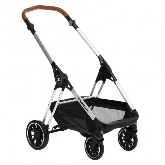 Детска количка Barron 3 в 1, тъмно сива със сребриста рамка ZIZITO 291939 22