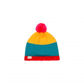 Многоцветна шапка с помпон Boboli 292068 