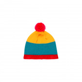 Многоцветна шапка с помпон Boboli 292069 2