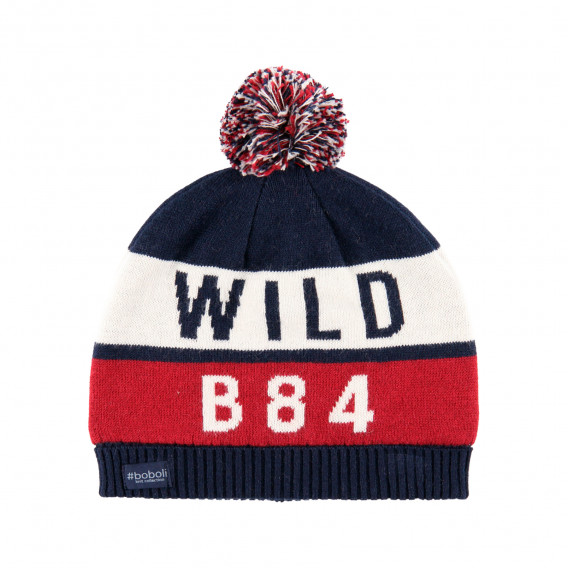 Плетена шапка Wild, синя Boboli 292099 