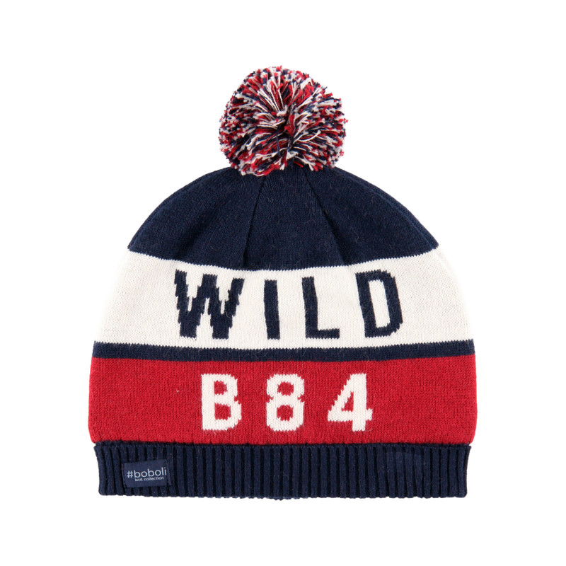 Плетена шапка Wild, синя  292099