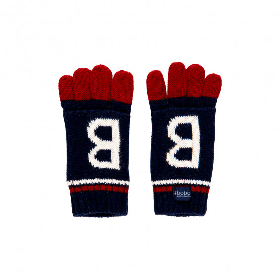 Плетени ръкавици BB ,сини Boboli 292103 
