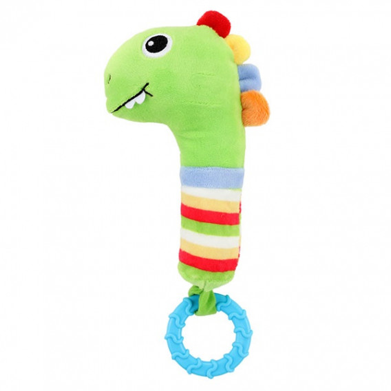 Дрънкалка динозавър с гризалка за успокояване на бебешките венци Toi-Toys 292275 2