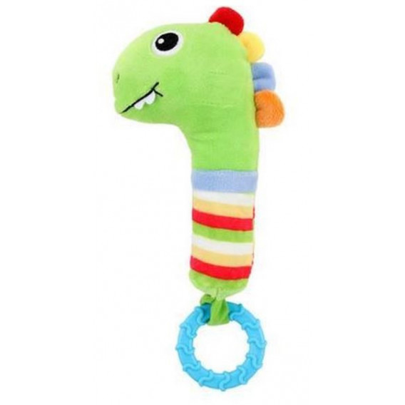 Дрънкалка динозавър с гризалка за успокояване на бебешките венци Toi-Toys 292277 