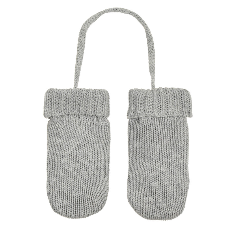 Плетени ръкавички за бебе, сиви  292339