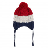 Многоцветна плетена шапка с помпон Cool club 292358 4
