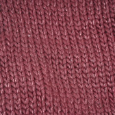 Кръгъл плетен шал със сребристи нишки, розов Cool club 292395 2