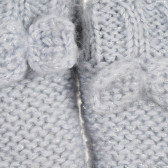 Плетени ръкавици за бебе със сребристи акценти и панделка Cool club 292410 2