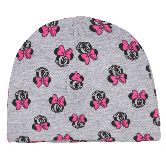 Два броя памучни шапки за бебе с щампа Мини Маус, сиви Cool club 292842 2