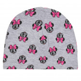 Два броя памучни шапки за бебе с щампа Мини Маус, сиви Cool club 292843 4